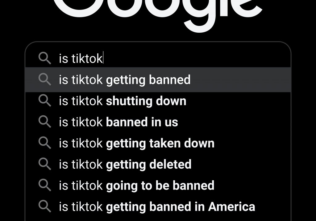 Tiktok baneado google search
